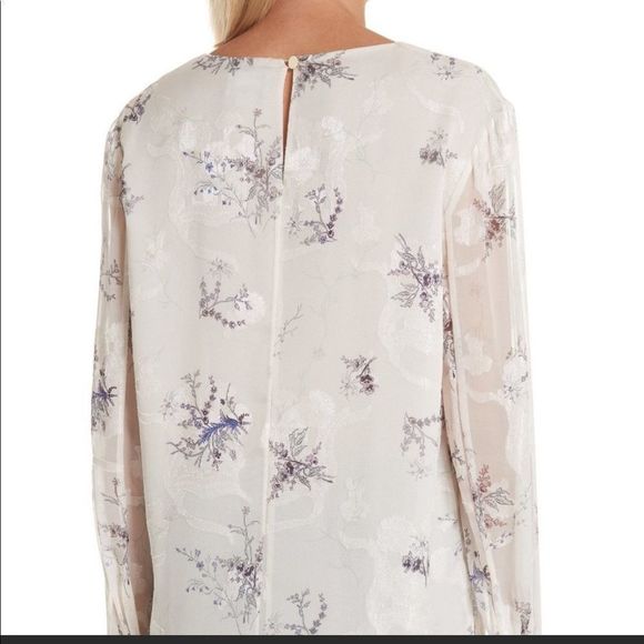 Grey by Jason Wu - Winter Floral Silk Blouse - size 4 - Picture 2 of 15